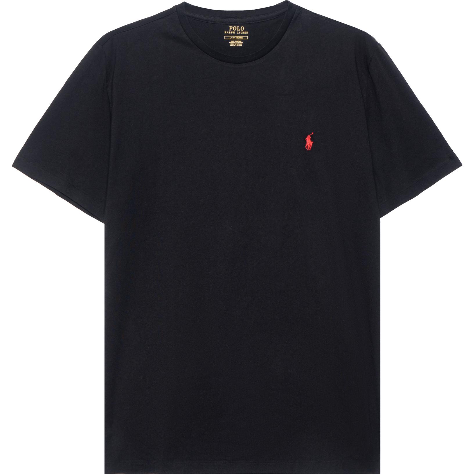 Ralph Lauren FW22 Classic Black Crewneck T-Shirt Men’s with Small Pony Logo. 710610667-002