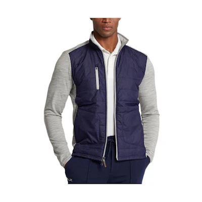 Ralph Lauren FW22 Color-Block Half-Zip Jacket Grey MNXGKNI16820115-020