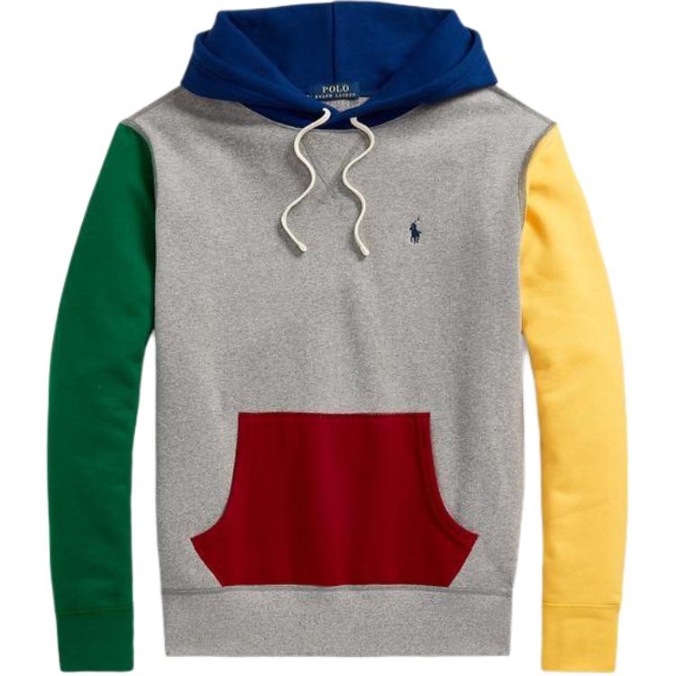 Ralph Lauren FW22 Colorblock Hoodie with Logo Embroidery Long Sleeve MNPOKNI16822262