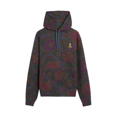 Ralph Lauren FW22 Colorblock Logo Embroidery Pullover Hoodie Men 710871212-001