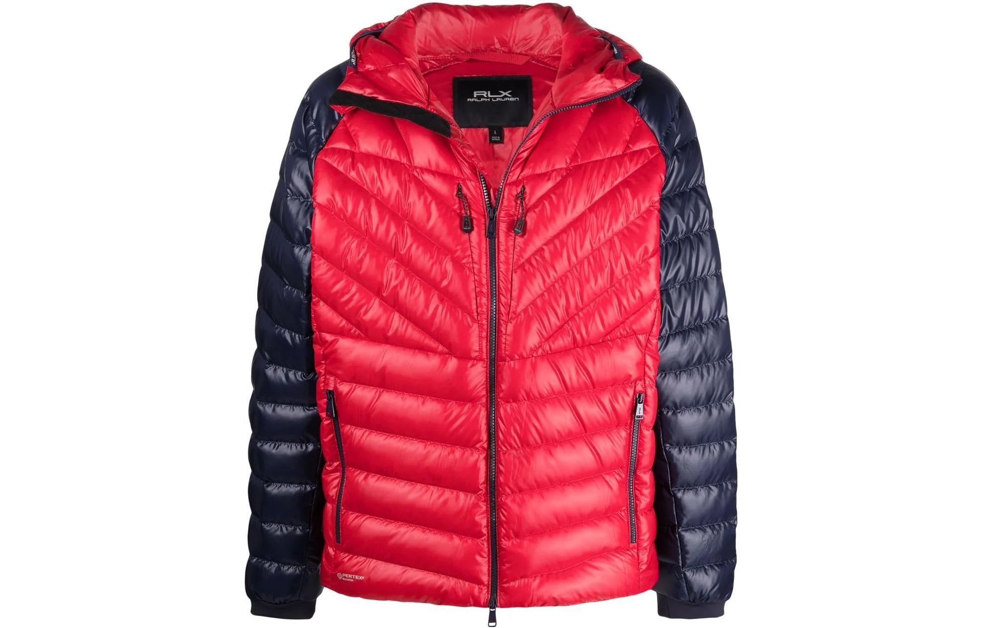 Ralph Lauren FW22 Colorblock Puffer Jacket Red 784846745-002