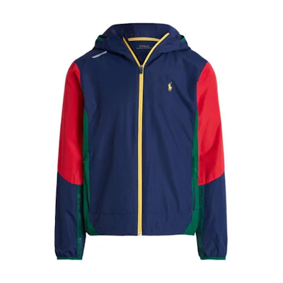Ralph Lauren FW22 Colorblock Water-Resistant Hoodie Jacket Multi-Color Mens MNPOOTW16020874-410