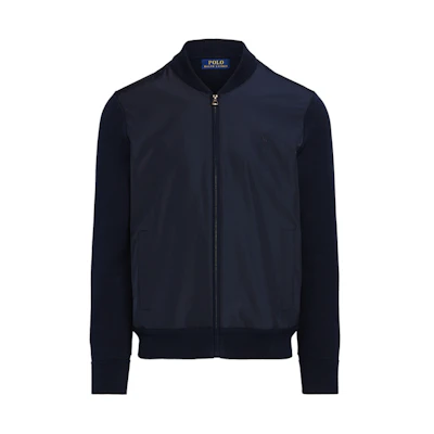 Ralph Lauren FW22 Colorblock Zip-Up Jacket Blue Mens Long Sleeve 16821070-410