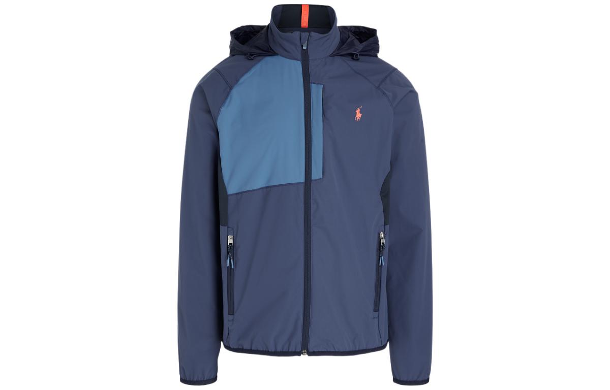 Ralph Lauren FW22 Colorblock Zip Pocket Hoodie Jacket Blue Menswear MNPOOTW16020882-410