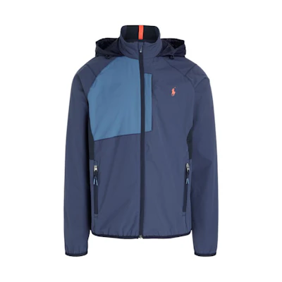 Ralph Lauren FW22 Colorblock Zip Pocket Hoodie Jacket Blue Menswear MNPOOTW16020882-410