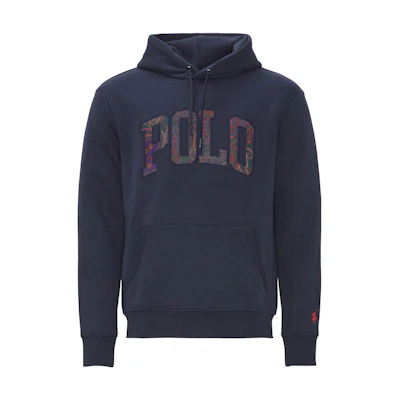 Ralph Lauren FW22 Colorful Logo Print Hoodie Blue 710871207-001