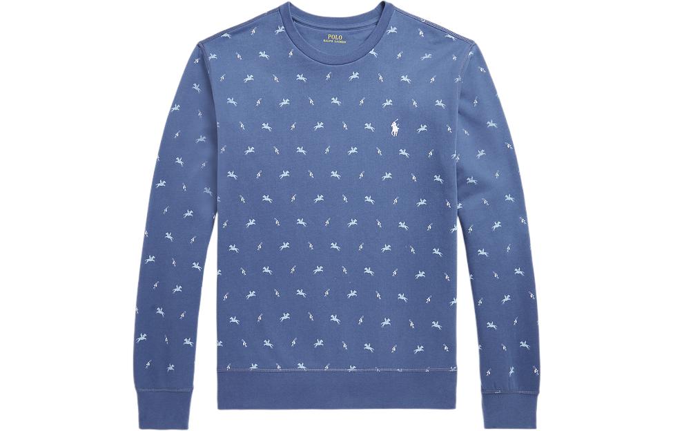 Ralph Lauren FW22 Crewneck Printed Fleece Casual Sweatshirt MNPOKNI16822227-999