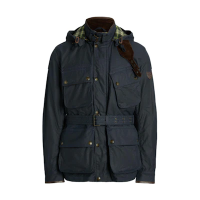 Ralph Lauren FW22 Dual Front Solid Hoodie Jacket Navy Blue MNPOOTW16021023-410