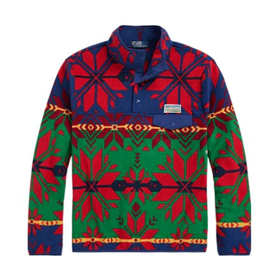 Ralph Lauren FW22 Fair Isle Fleece Pullover Sweatshirt Multicolor MNPOKNI16822462-999