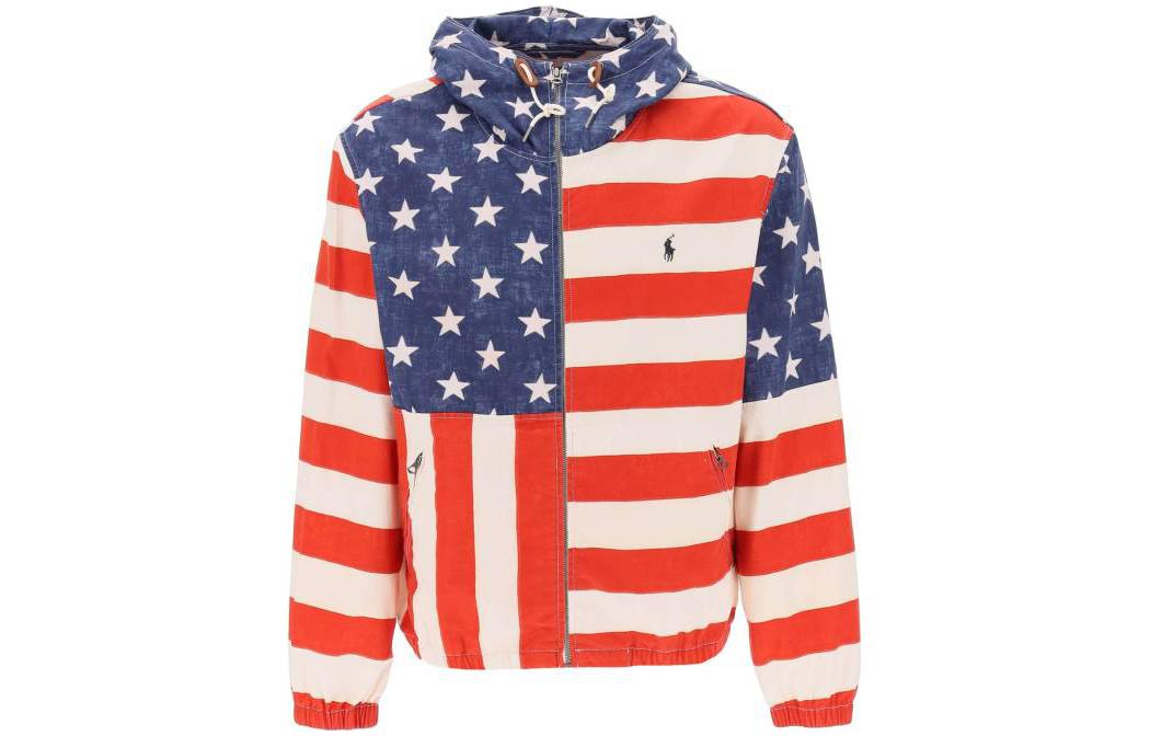 Ralph Lauren FW22 Floral Hooded Zip-Up Jacket with Drop Shoulders 710908288STRSD