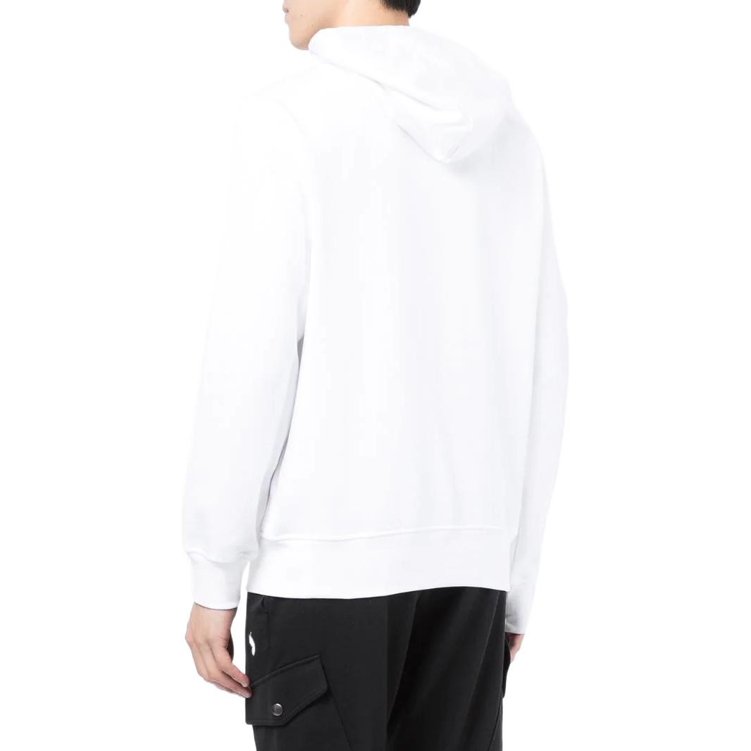 Ralph Lauren FW22 Graphic Print Hoodie White Pullover Sweatshirt 710857313002 圖 4