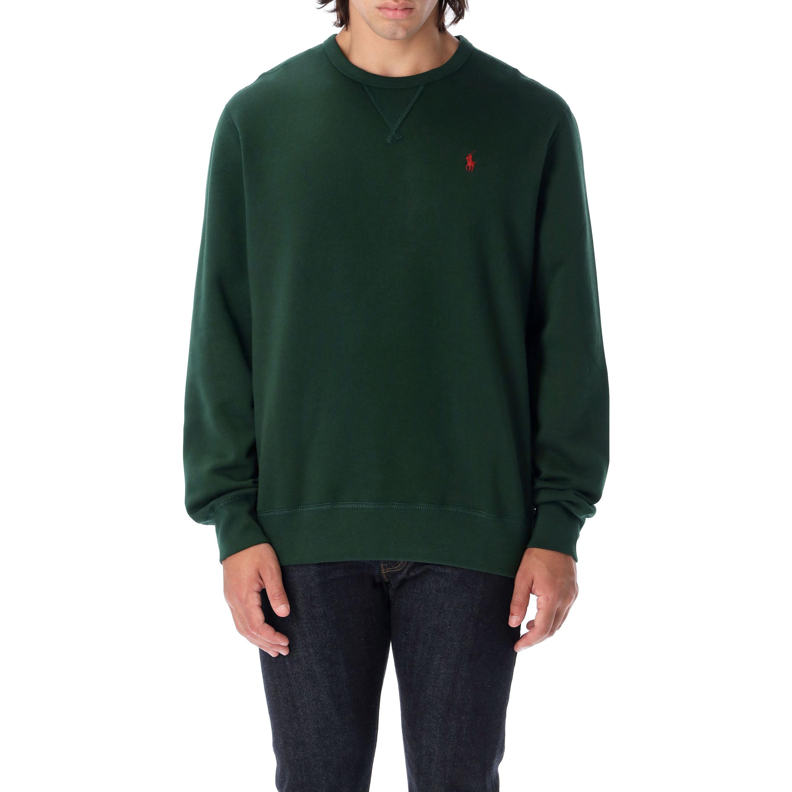 Ralph Lauren FW22 Green Embroidered Logo Crewneck Sweatshirt 710766772-021 圖 3
