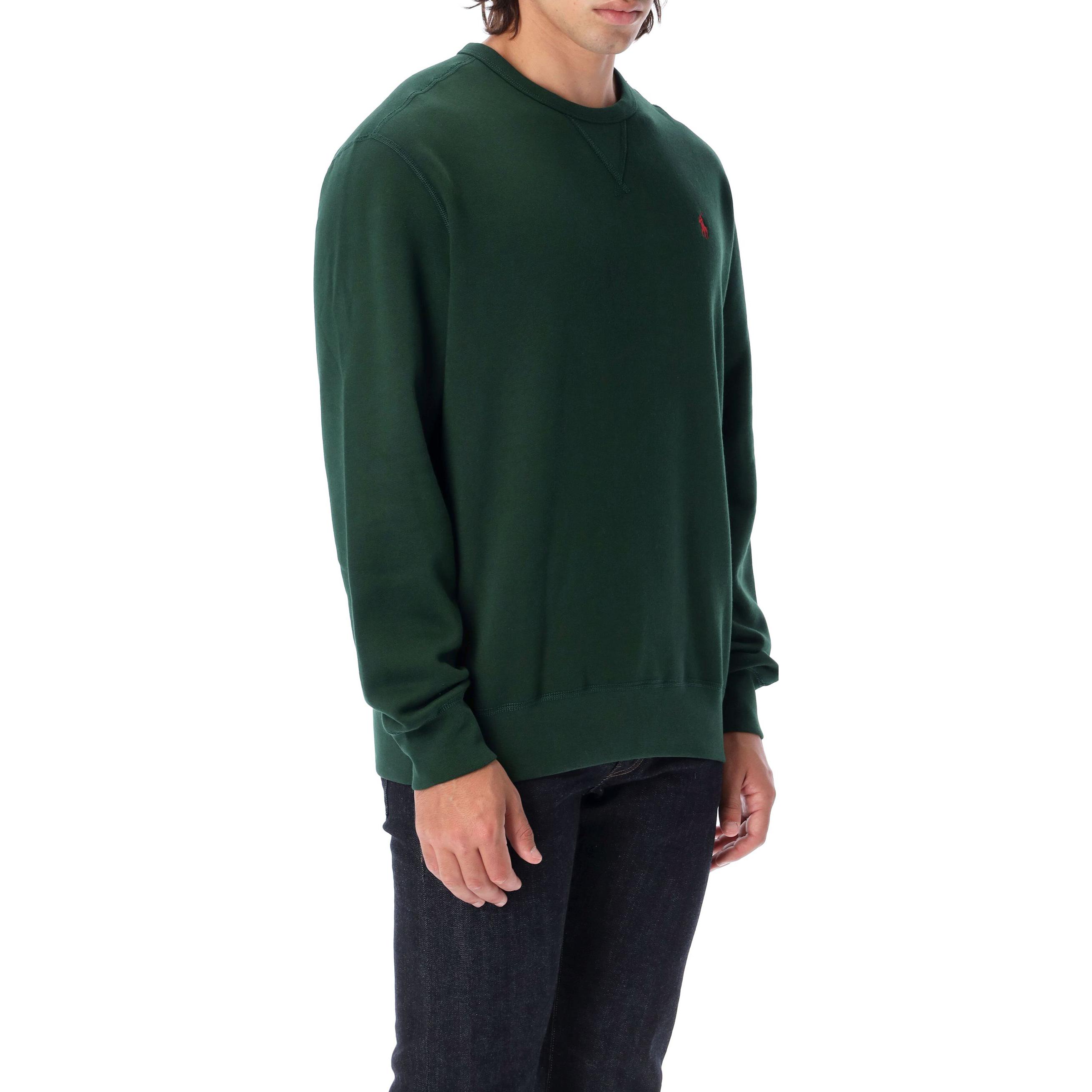 Ralph Lauren FW22 Green Embroidered Logo Crewneck Sweatshirt 710766772-021 圖 5
