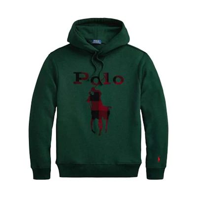 Ralph Lauren FW22 Green Logo Print Long Sleeve Pullover Sweatshirt Men 710881816-003