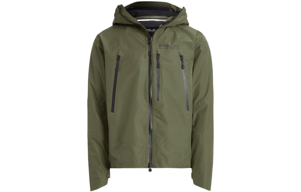 Ralph Lauren FW22 Green Solid Zip-Up Hoodie Jacket MNRXOTW16020065-300