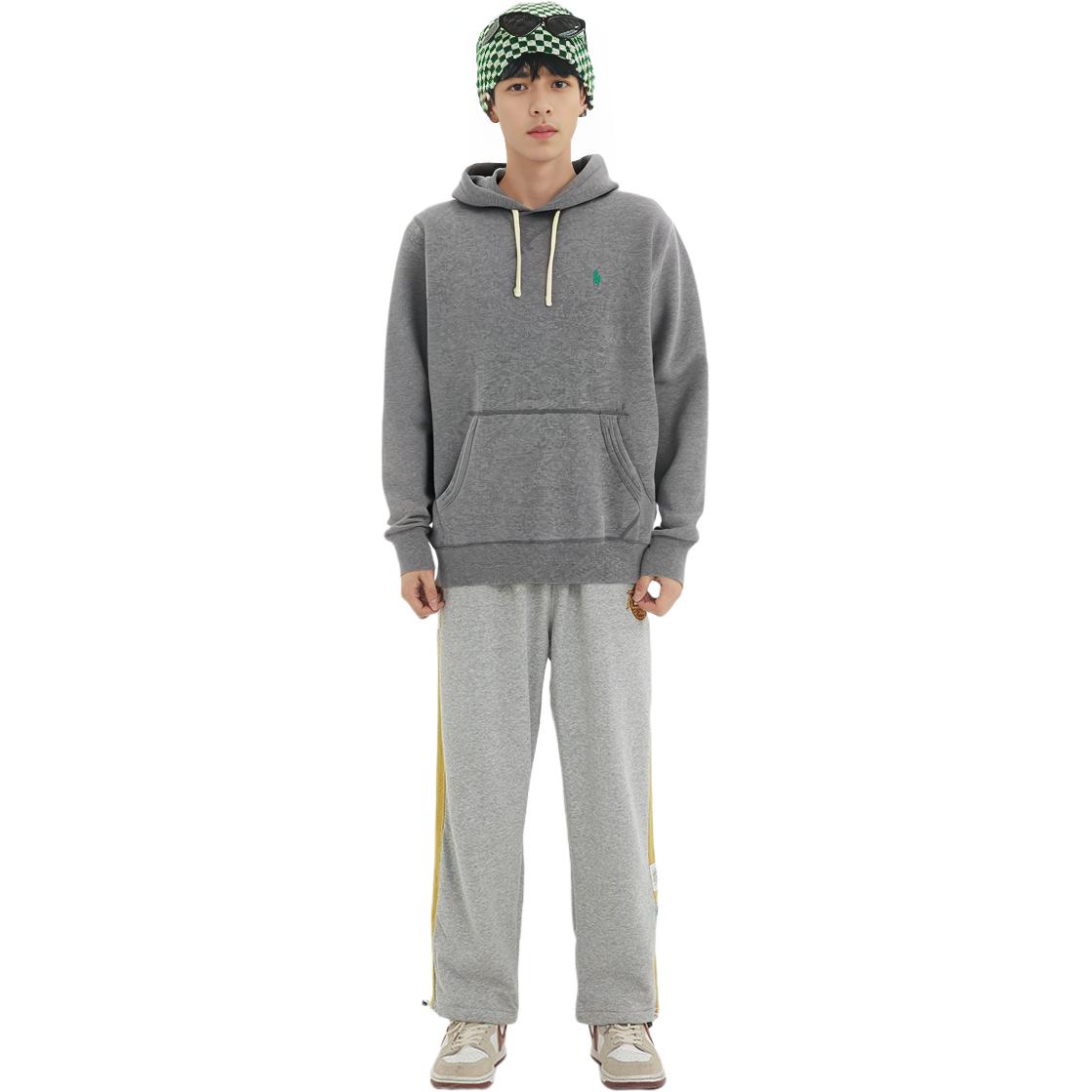 Ralph Lauren FW22 Grey Pullover Hoodie with Solid Logo Embroidery 710766778-064 圖 5