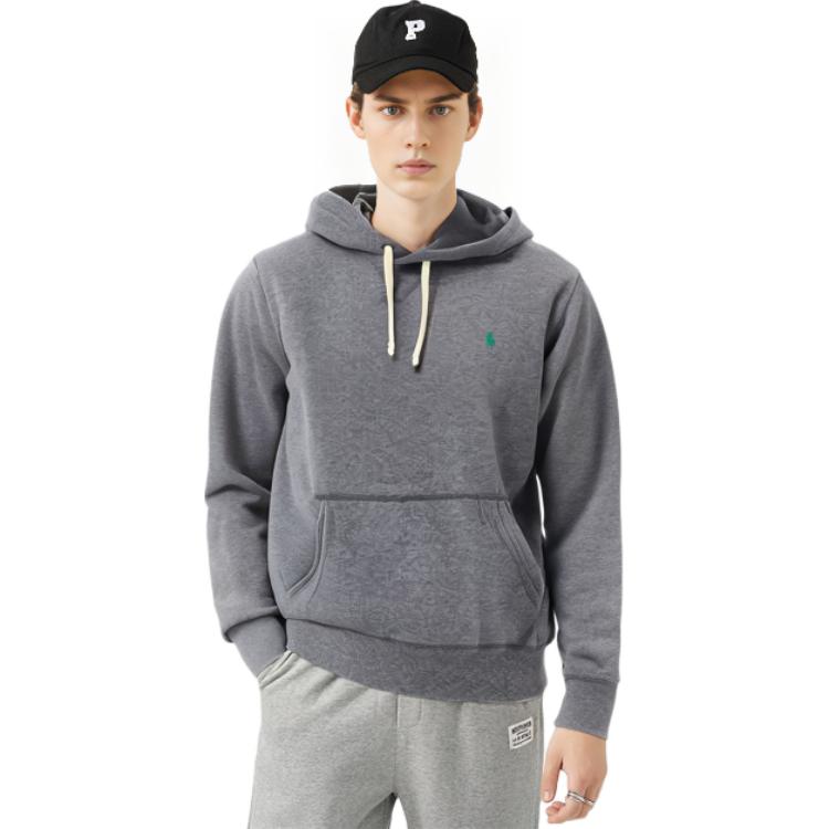 Ralph Lauren FW22 Grey Pullover Hoodie with Solid Logo Embroidery 710766778-064 圖 9