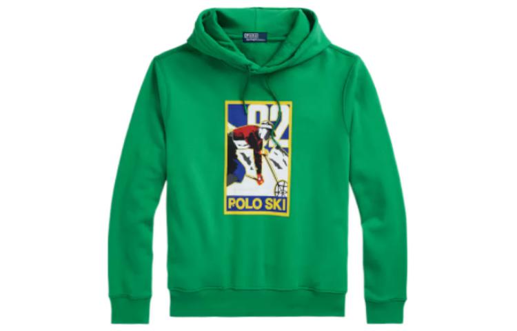 Ralph Lauren FW22 Holiday Ski Fleece Hoodie Green - MNPOKNI16822466-300