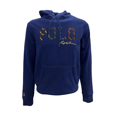 Ralph Lauren FW22 Logo Embroidered Hoodie Deep Blue 710883513-005