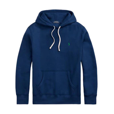 Ralph Lauren FW22 Logo Embroidered Pullover Hoodie Blue MNPOKNI16822277