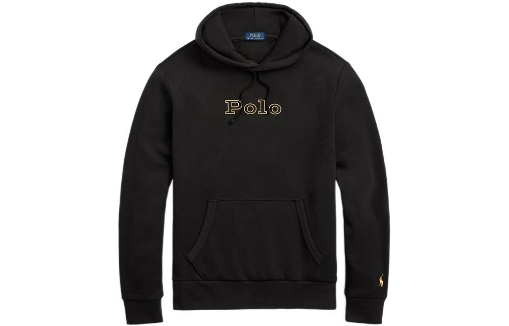 Ralph Lauren FW22 Logo Fleece Hoodie Black MNPOKNI16822456 圖 2