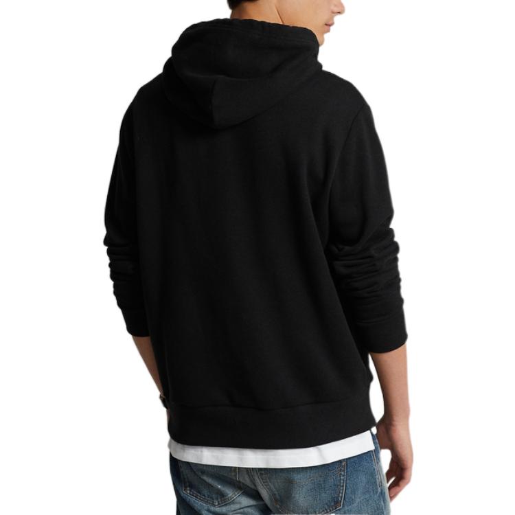 Ralph Lauren FW22 Logo Fleece Hoodie Black MNPOKNI16822456 圖 4