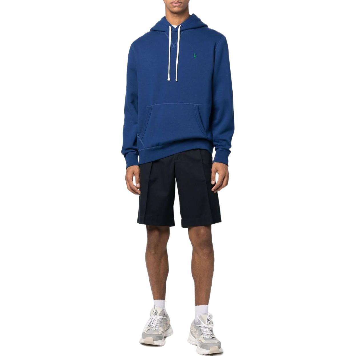 Ralph Lauren FW22 Logo Print Blue Hoodie Long Sleeve Casual Sweatshirt Men 710766778-059 圖 3