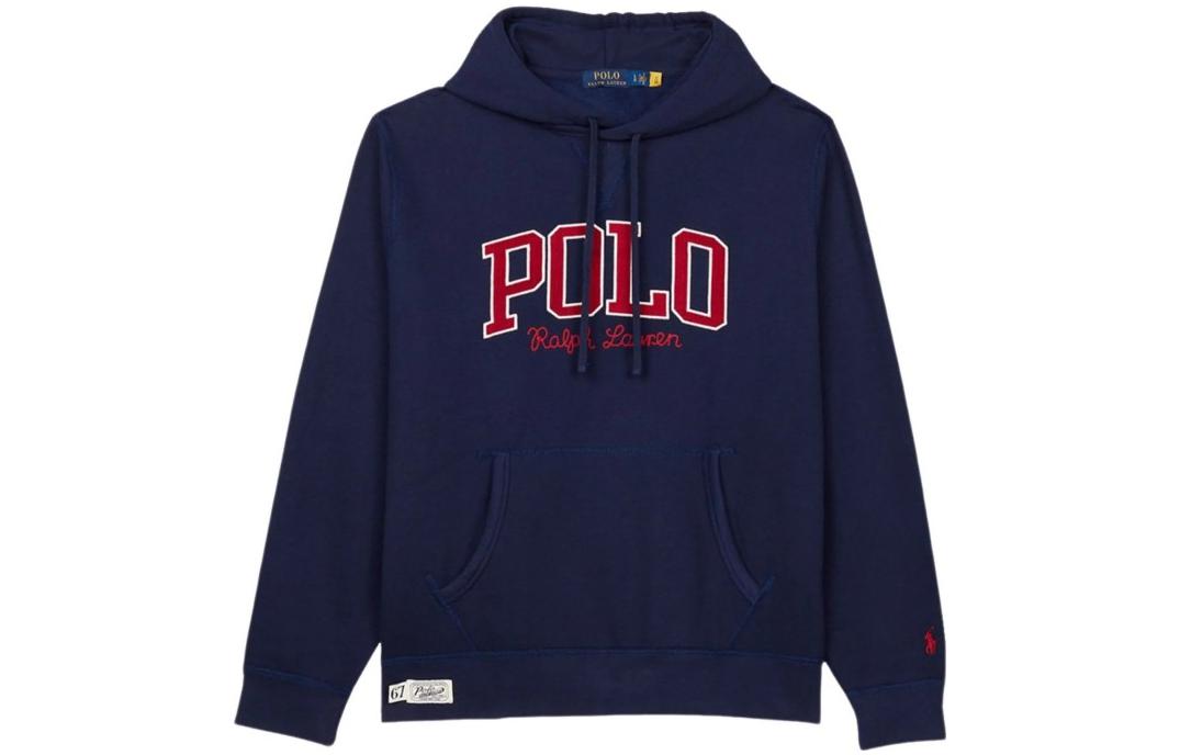 Ralph Lauren FW22 Logo Print Pullover Sweatshirt Blue - 710878613-002