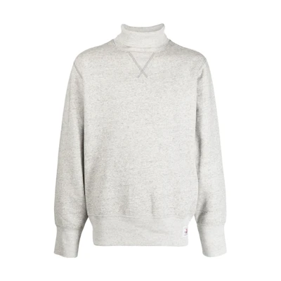 Ralph Lauren FW22 Men’s Solid Half-Turtleneck Pullover Sweatshirt Gray 710881764-001