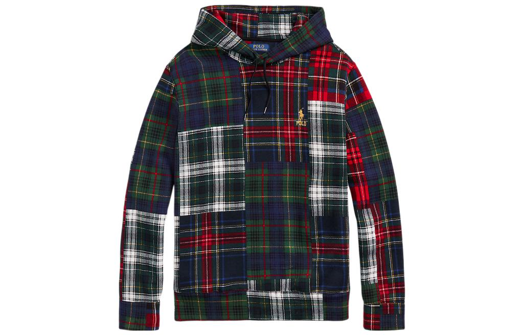 Ralph Lauren FW22 Multicolor Plaid Logo Embroidered Hoodie Multi-color MNPOKNI16822348-999