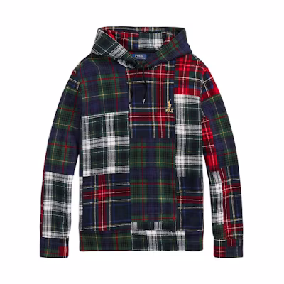 Ralph Lauren FW22 Multicolor Plaid Logo Embroidered Hoodie Multi-color MNPOKNI16822348-999