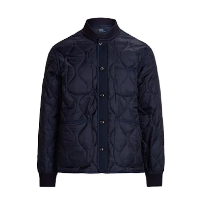 Ralph Lauren FW22 Navy Blue Quilted Single-Breasted Jacket MNPOOTW16020700-410