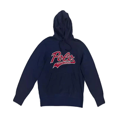 Ralph Lauren FW22 Navy Pullover Hoodie with Embroidered Logo for Men 710867044-002
