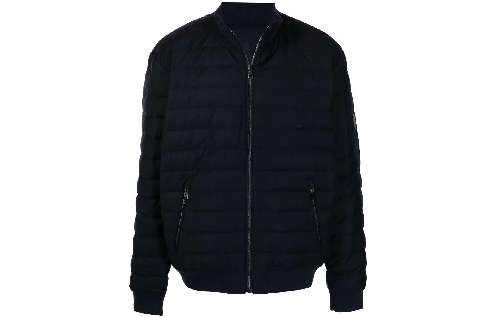 Ralph Lauren FW22 Navy Quilted Down Bomber Jacket for Men 710847055-001