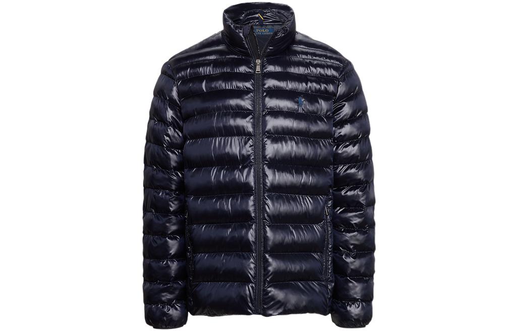 Ralph Lauren FW22 Navy Solid Zip-Up Straight-Cut Casual Jacket MNPOOTW16020911