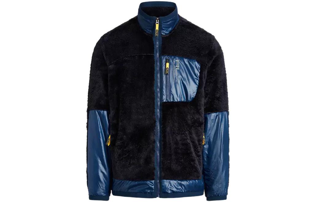 Ralph Lauren FW22 Patchwork Zip-Up Jacket Navy Blue MNRXKNI16820021-410