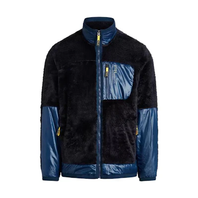 Ralph Lauren FW22 Patchwork Zip-Up Jacket Navy Blue MNRXKNI16820021-410
