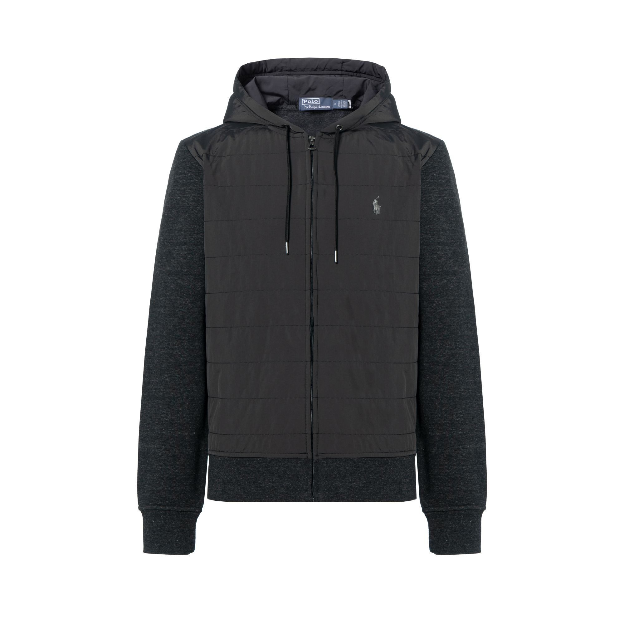 Ralph Lauren FW22 Patterned Patchwork Hoodie Jacket Men’s Grey 710877271-002