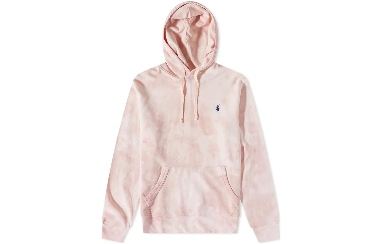 Ralph Lauren FW22 Pink Tie-Dye Pullover Hoodie 710835759-001