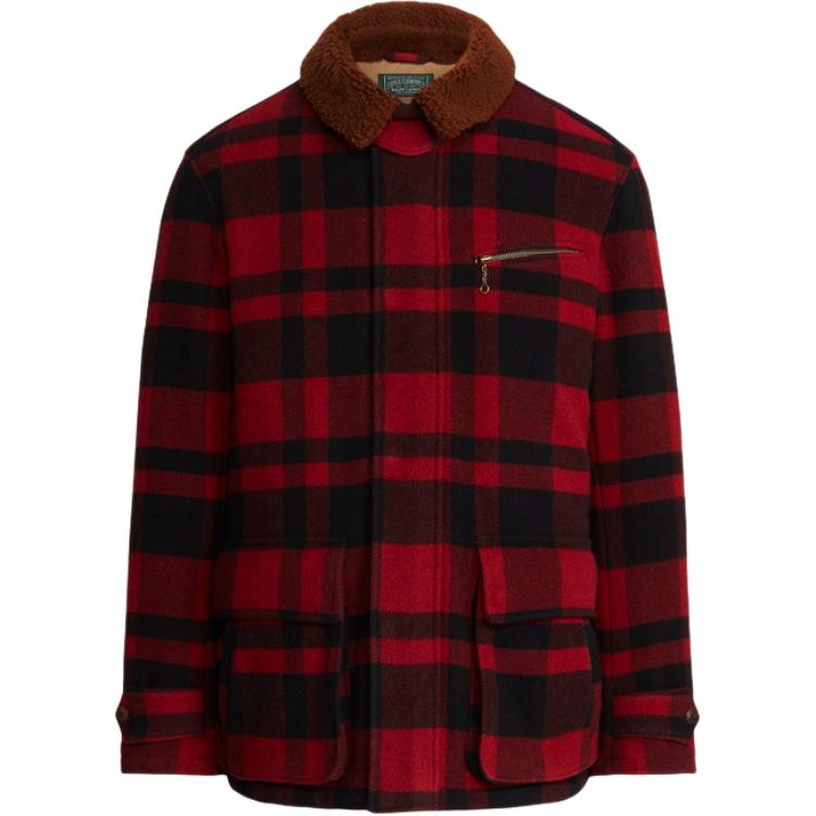 Ralph Lauren FW22 Plaid Barn Collar Jacket Multicolor MNPOOTW16020949-600