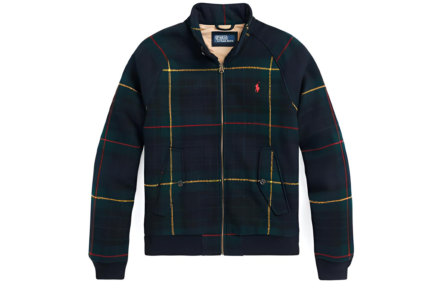 Ralph Lauren FW22 Plaid Embroidered Zip Jacket Multicolor MNPOOTW16020974-999