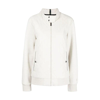 Ralph Lauren FW22 Quilted Long Sleeve Jacket Light Gray 710881847-002