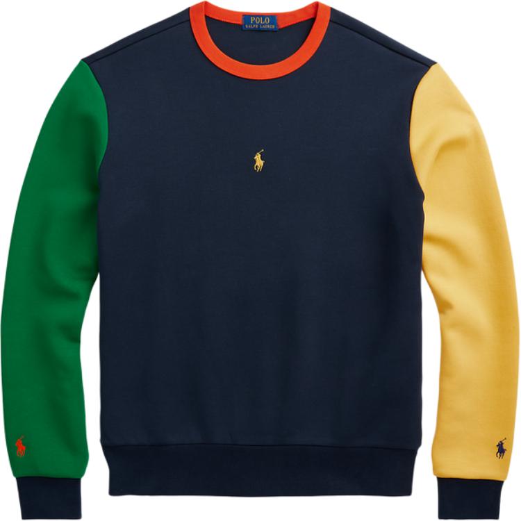 Ralph Lauren FW22 Reversible Colorblock Knit Pullover Crewneck Sweatshirt Men MNPOKNI16822323-410