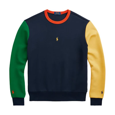 Ralph Lauren FW22 Reversible Colorblock Knit Pullover Crewneck Sweatshirt Men MNPOKNI16822323-410