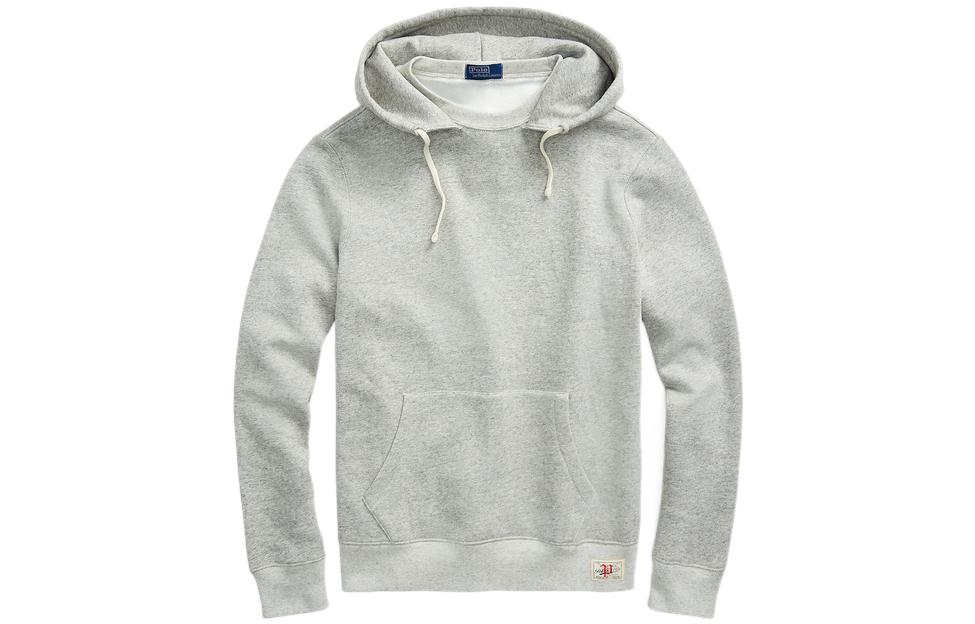 Ralph Lauren FW22 Solid Color Casual Hoodie Pullover Grey MNPOKNI16821493-020