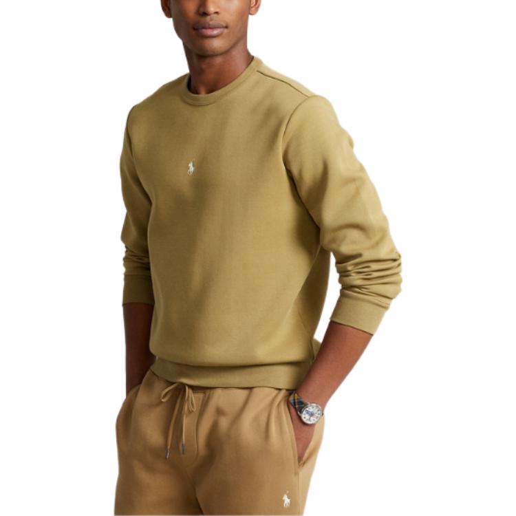 Ralph Lauren FW22 Solid Color Crewneck Sweatshirt Khaki MNPOKNI16822334-250 圖 3