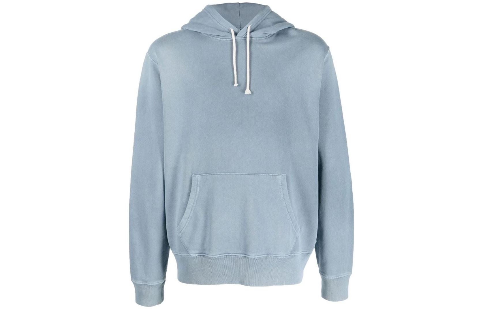 Ralph Lauren FW22 Solid Color Hoodie Pullover Sweatshirt Indigo Blue 710877093-001