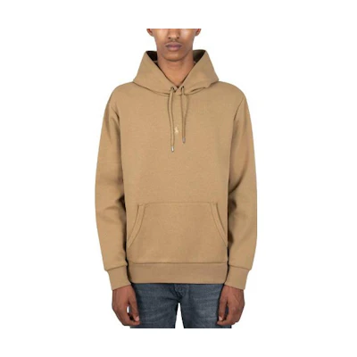 Ralph Lauren FW22 Solid Color Khaki Hoodie Long Sleeve 710881506-004