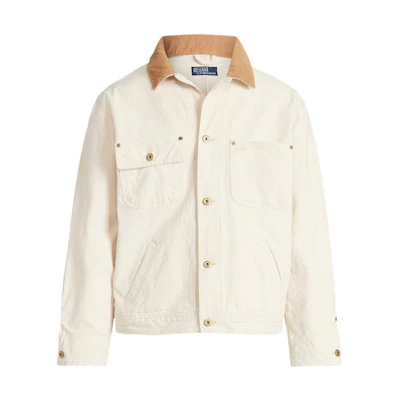 Ralph Lauren FW22 Solid Color Single-Breasted Jacket - Off-White MNPOOTW16020872-400