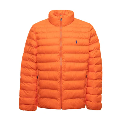 Ralph Lauren FW22 Solid Color Stand Collar Jacket Men’s Orange 710877572-027